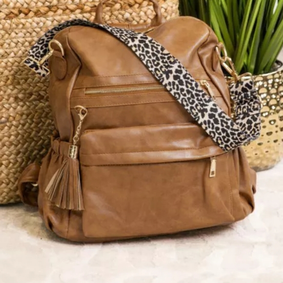 ⬅️New boutique PU leather guitar string backpack - Picture 2 of 10